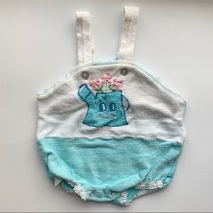 Vintage Terry Romper or Swim Cover